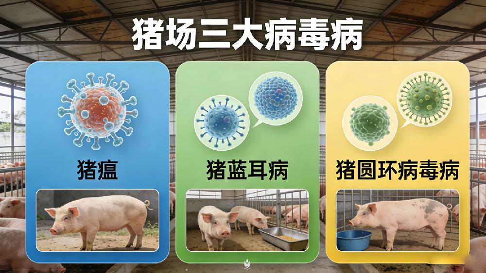 猪场三大病毒病咋鉴别防控?森澳达24年动保实力,教你守住盈利线